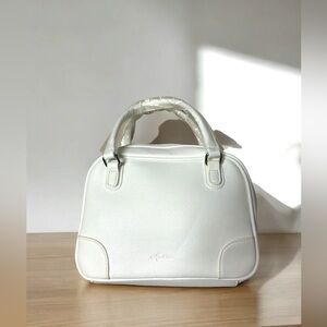 Heather Faux Leather Boston satchel Bag From Japan Japanese Kawaii Simple Cute